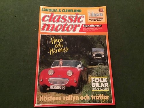 CLASSIC MOTOR NR 12 1988 AUSTIN ATLANTIC,CLEVELAND,MG MIDGET,BABS VÄRLDSREKORD