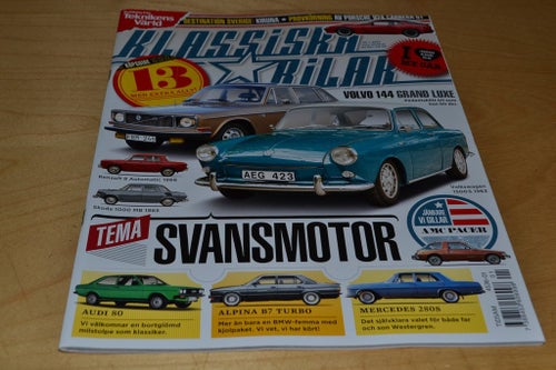 KLASSISKA BILAR NR 1 2017. MERCEDES 280 S, ALPINA B7 TURBO ,M.M