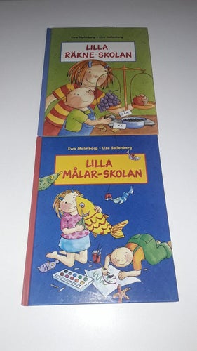 Bokpaket 2 böcker: Lilla målar-skolan + Lilla räkne-skolan