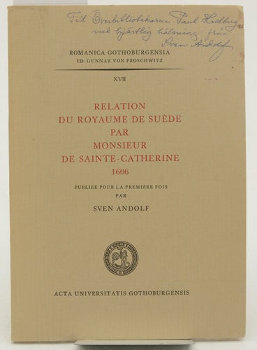 Relation du royaume du Suède : [Rapport om kungariket Sverige] / Sainte-Catherin