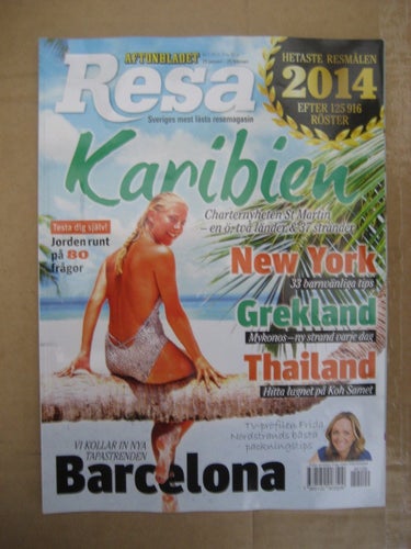 Resa Nr:1-2014 (Karibien, Barcelona, New York, Grekland, Thailand)