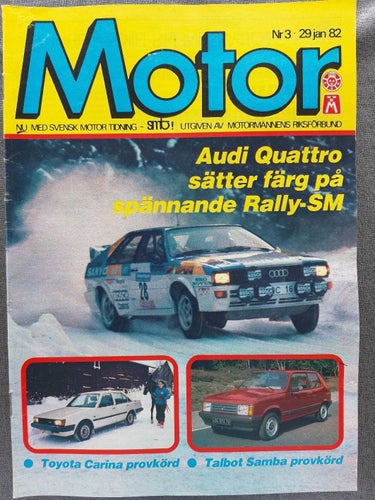 Motor 3 1982: Talbot Samba, Toyota Carina, Fort Taunus, Saab 99, Cavalier Royal