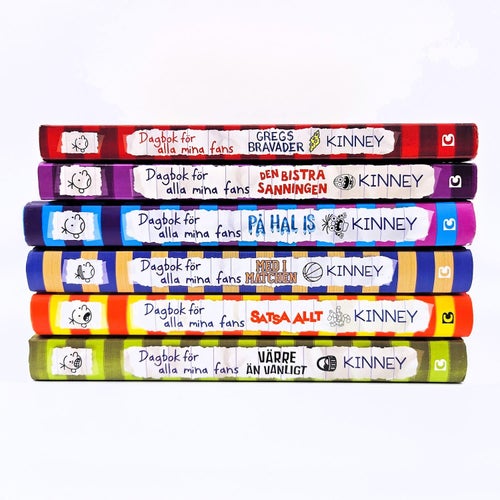 Dagbok för alla mina fans - 6 böcker - Jeff Kinney