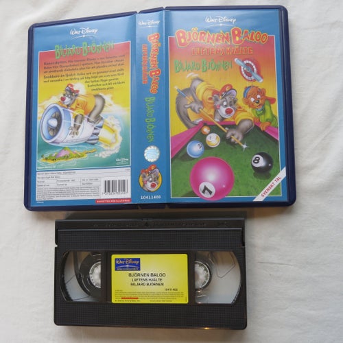Björnen Baloo: Luftens Hjälte / Biljardbjörnen - VHS