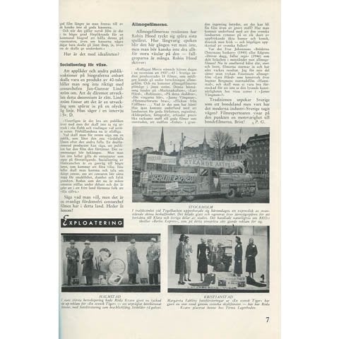Biografägaren No 10 (1948) m Alfred Hitchcock annons Lady va