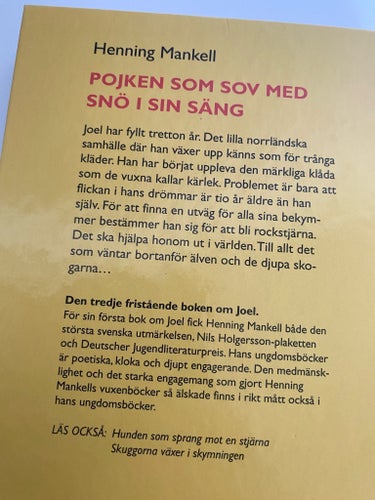Pojken som sov med snö i sin säng - Henning Mankell