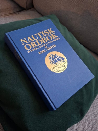 Nautisk Ordbok - Emil Smith – faksimil 2006 i Mycket fint skick!