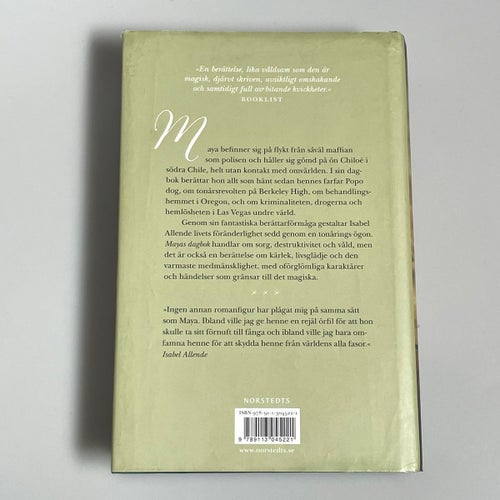 Isabel Allende - Mayas Dagbok - Inbunden 1a upplaga