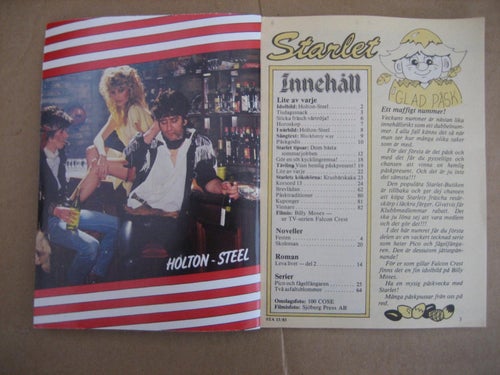 Starlet Nr:13-1983(Idolbild på Holton-Steel, Billy Moses i Falcon Crest)