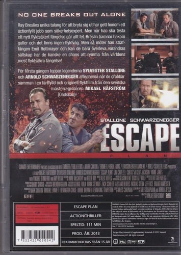 DVD / Escape Plan / Sylvester Stallone, Arnold Schwarzenegger