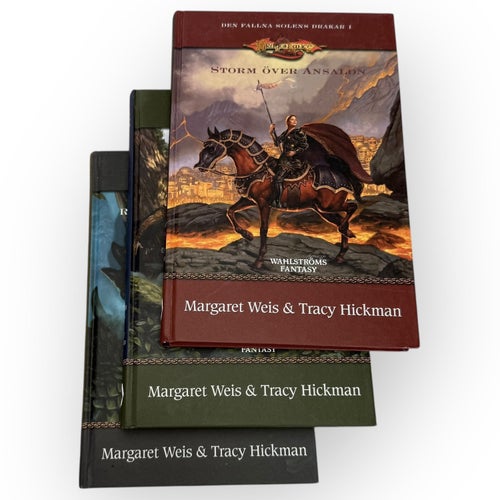 3st Dragonlance Den Fallna Solens Drakar Bokpaket Wahlströms Fantasy Weis Hickma