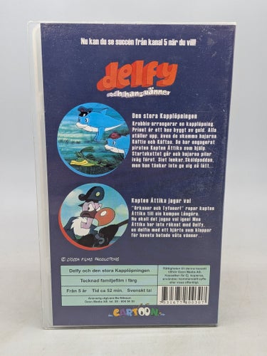 Delfy och den stora Kapplöpningen - Svenskt tal - VHS