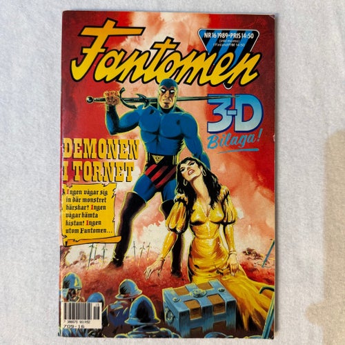 Fantomem: Demonen i Tornet, 1989 Inkluderar 3D-glasögon.
