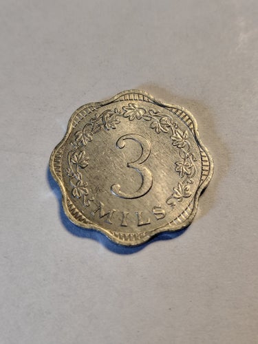 Malta 3 Mils från 1972