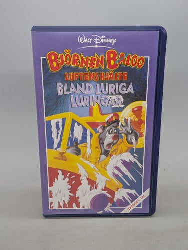 Björnen Baloo Luftens Hjälte Bland luriga luringar - Svenskt tal - VHS