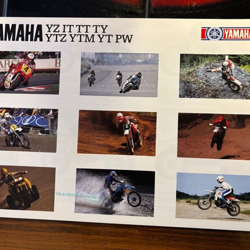 Yamaha YZ IT TT TY PW 1985 brochyr