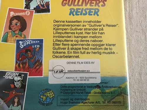 GULLIVERS REISER NORSK VHS