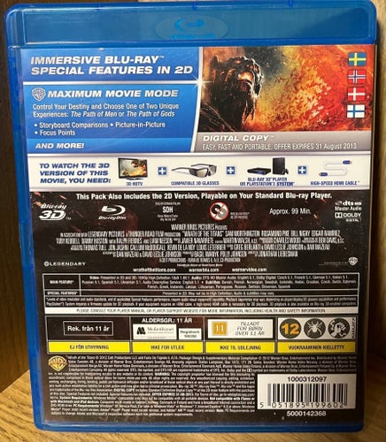 Wrath of the Titans 3D Blu-ray
