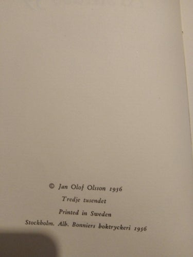 Årsklass 39 - Jan Olof Olsson, bok, häftad Fine plus. Namnad