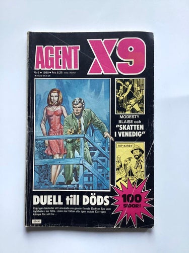Agent X9 Serietidning Nr 6 1980 Tecknade serier