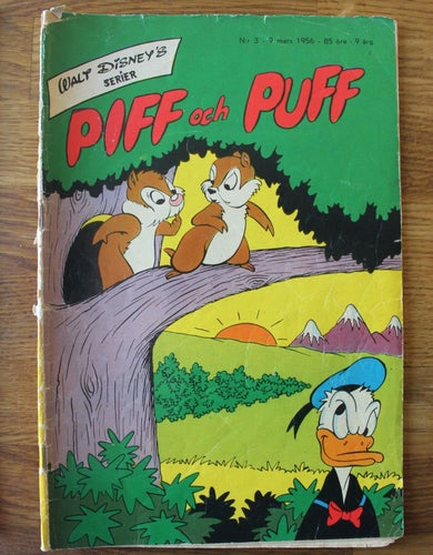 WALT DISNEYS SERIER 1956 NR 3 Piff och Puff