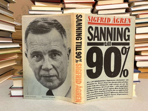 Sanning till 90% av Sigfrid Ågren. Bok. Fine plus