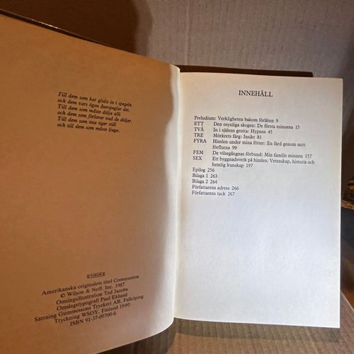 Närkontakt av Whitley Strieber, Bok, Very Good plus