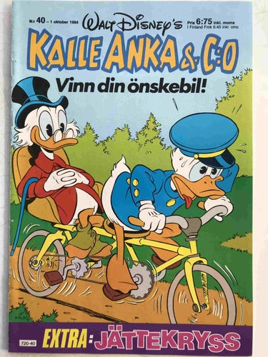 Kalle Anka - 1984:40 FN med jättekryss
