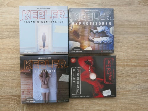 Lars Kepler Ljudböcker - Paganinikontraktet, Hypnotisören, Eldvittnet,