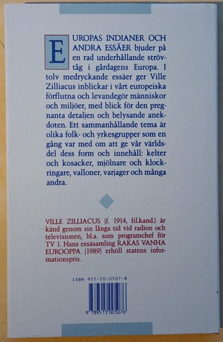 Europas indianer och andra essäer / Ville Zilliacus