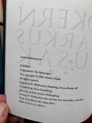 JOKERN Markus Zusak 2010