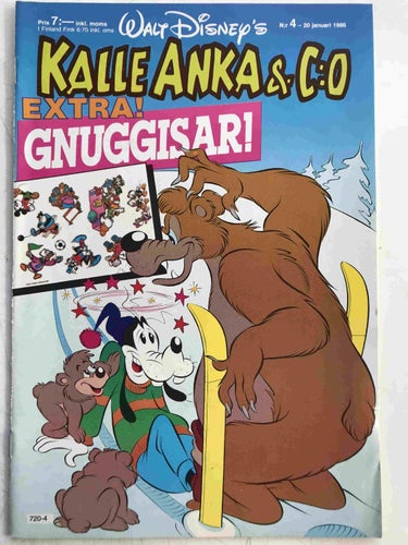 Kalle Anka - 1986:4 VG-FN med gnuggisar