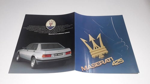 Maserati 425 24 sidor tryckt ? italiensk text