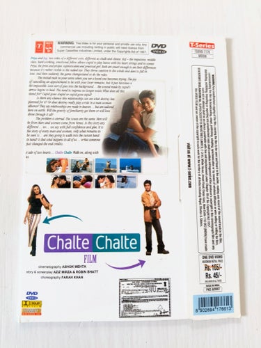 Chaltea Chaltea Film DVD med Shah Rukh Khan och Rani Mukerji