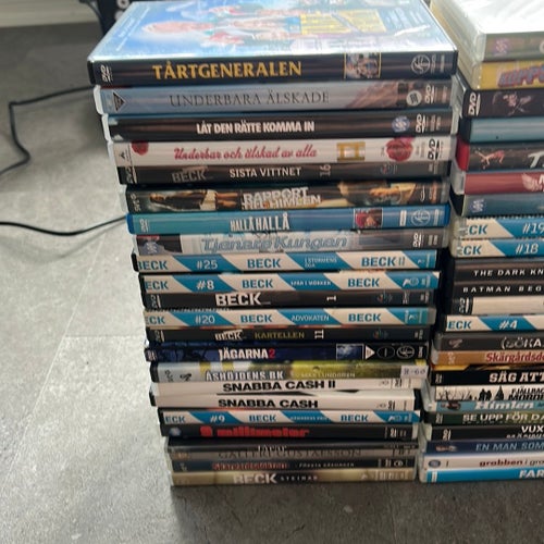 Stor samling av DVD-filmer, svenska filmer