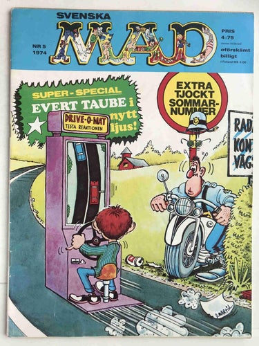 MAD - 1974:5 VG med nostalgiserietidning