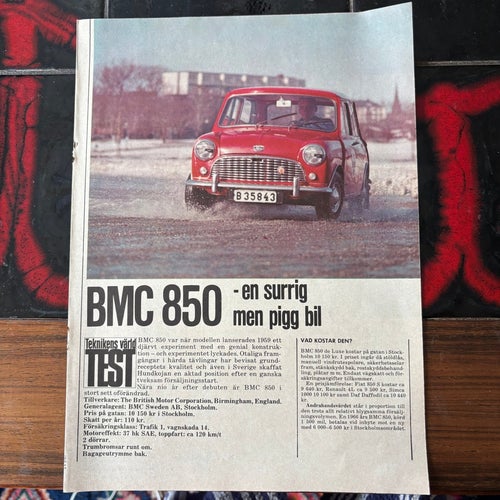 BMC 850 1967 test bilaga