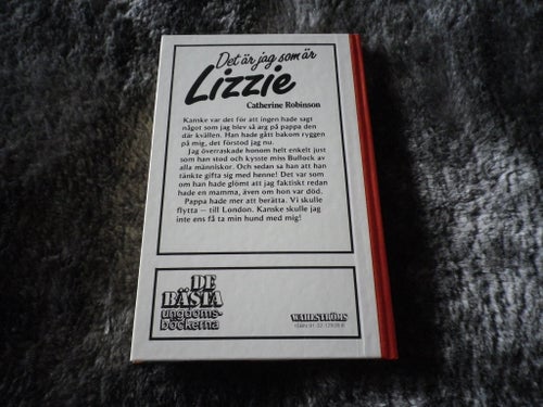 Ungdomsbok * Det är jag som är Lizzie * Wahlströms * Retro * 80-tal * C Robinson