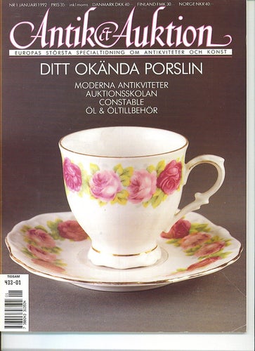 Antik & Auktion 1/1992 - Öl och öltillbehör, John Constable, ditt okända porslin