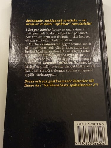 Världens bästa spökhistorier nr 2 av Robert Westall, 1990