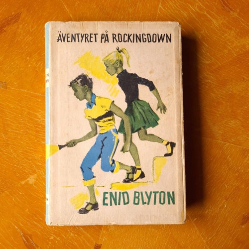 Enid Blyton Äventyret på Rockingdown 1953 integralband De sex 1:a upplagan