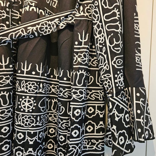 Svart klänning/ skjortklänning storlek XL