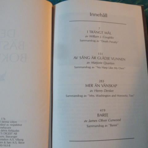 WILLIAM J C, I TRÄNGT MÅL, MER ÄN VÄNSKAP, BOK