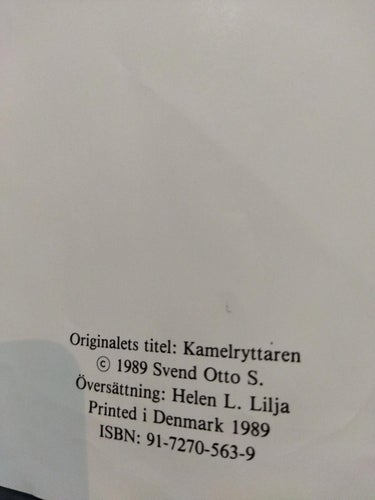 Kamel ryttaren av Svend Otto S.. bok. Very Fine. BM