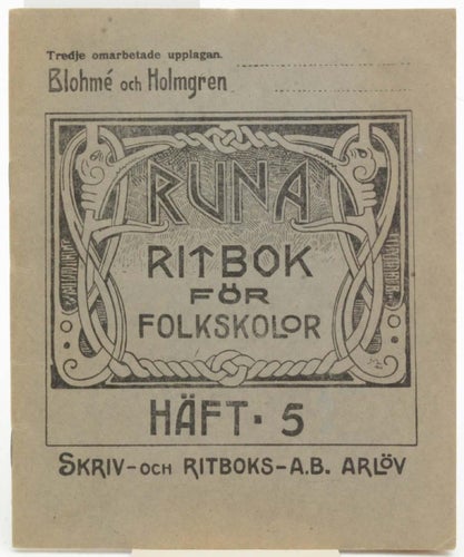 Ritbok för folkskolor häft-5 / E. Blohmé och L. E. Holmgren