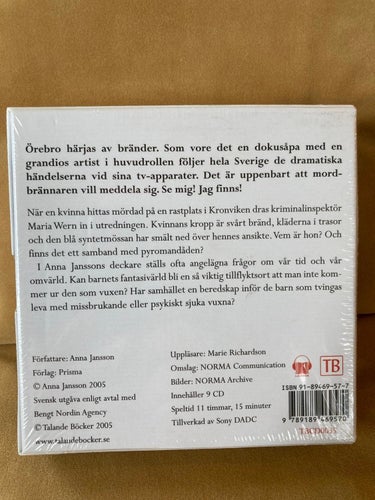CD Ljudbok / Anna Jansson / Svart Fjäril / Ny & Inplastad