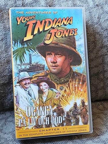 YOUNG INDIANA JONES - OGANGA PÅ LIV OCH DÖD.VHS ,SVENSK TEXT