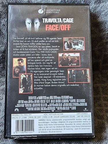FACE/OFF - VHS,SVENSK TEXT