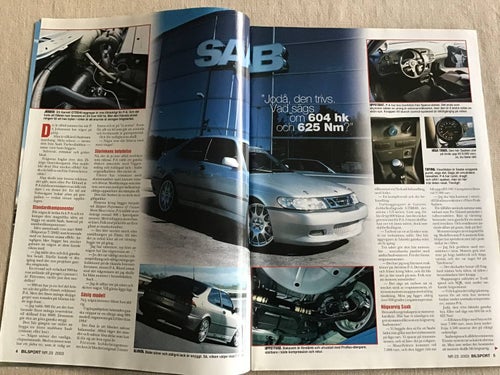 BILSPORT NR 23 2003 SAAB SPECIAL,MITSUBISHI 3000 GT,VOLVO 740,BARKARBY CHALLENGE