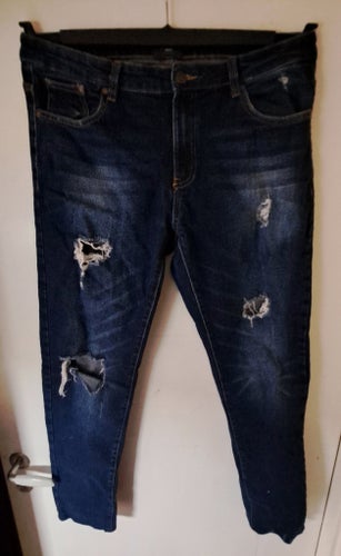 Denim Project blåa jeans, storlek 33/34